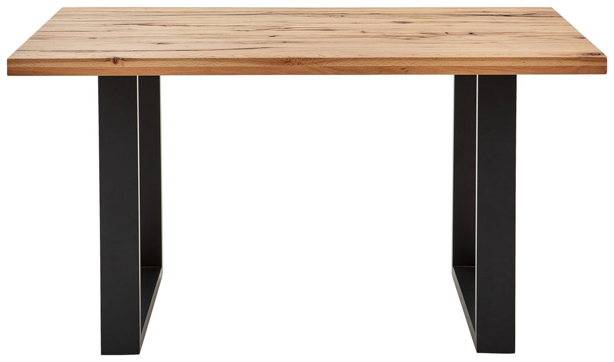 BARTISCH in Holz, Metall 160/100/95 cm   - Eichefarben/Anthrazit, Design, Holz/Metall (160/100/95cm) - Novel