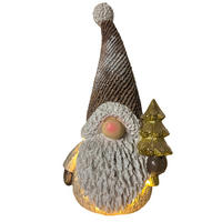 WICHTEL  - Braun/Weiß, LIFESTYLE, Stein (19,5/37/15,5cm) - X-Mas