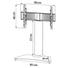 TV-RACK Schwarz, Silberfarben - Silberfarben/Schwarz, KONVENTIONELL, Glas/Metall (80/74/40cm)