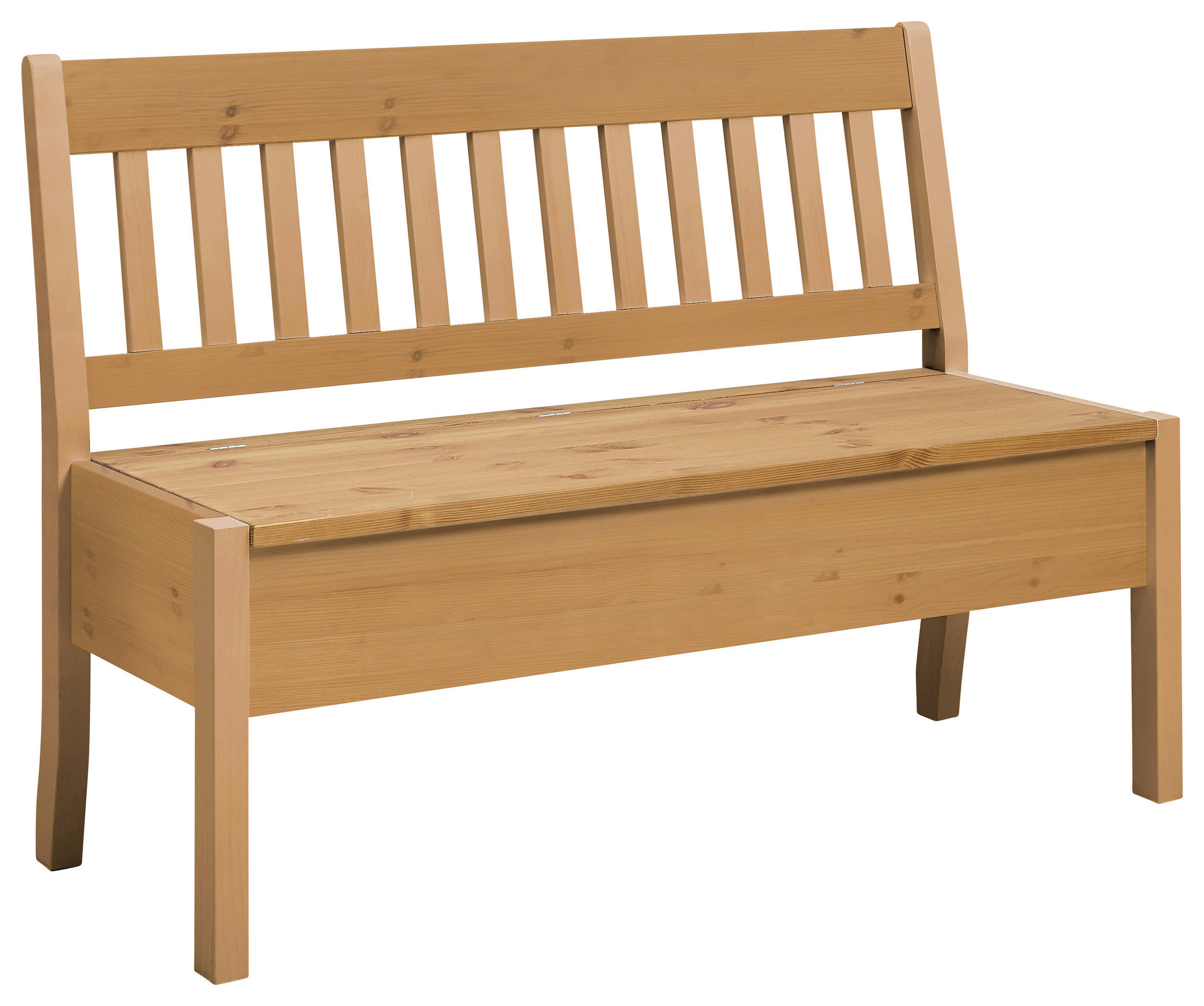 SITZBANK 130/93/58 cm Laugenfarbig Kiefer massiv  - Laugenfarbig, ROMANTIK / LANDHAUS, Holz (130/93/58cm) - Boxxx