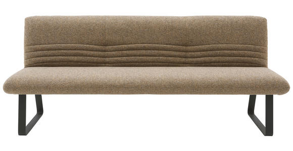 SITZBANK 221/90/70 cm Flachgewebe Rostfarben, Cognac  - Rostfarben/Cognac, Design, Textil/Metall (221/90/70cm) - Dieter Knoll