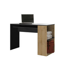 PÍSACÍ STÔL, grafitová, dub artisan, 113.9/75,5/50 cm - grafitová/dub artisan, Modern, kompozitné drevo (113.9/75,5/50cm)