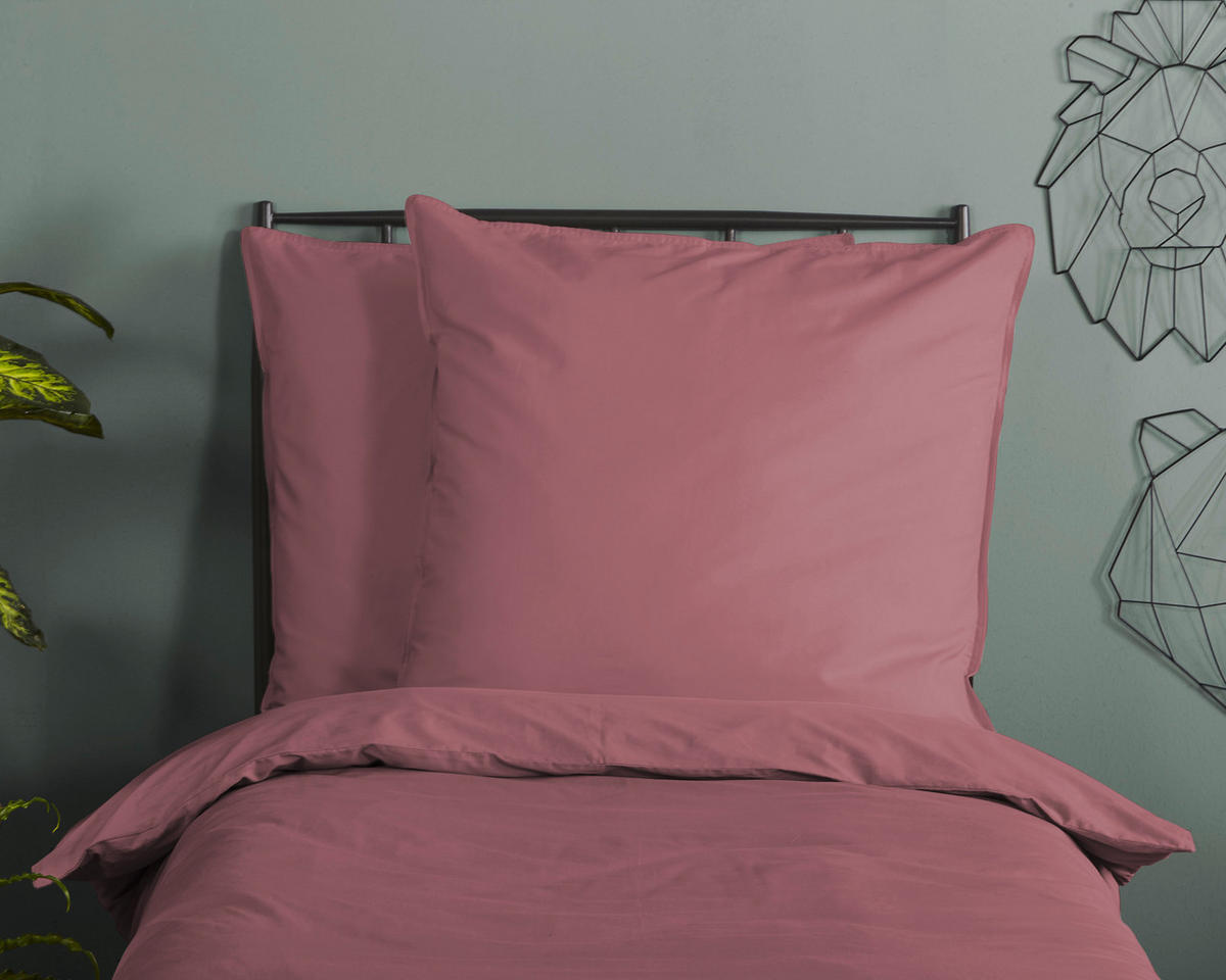 BETTWÄSCHE Uni Dusty Pink Satin 135/200 cm  - Altrosa, Basics, Textil (135/200cm)