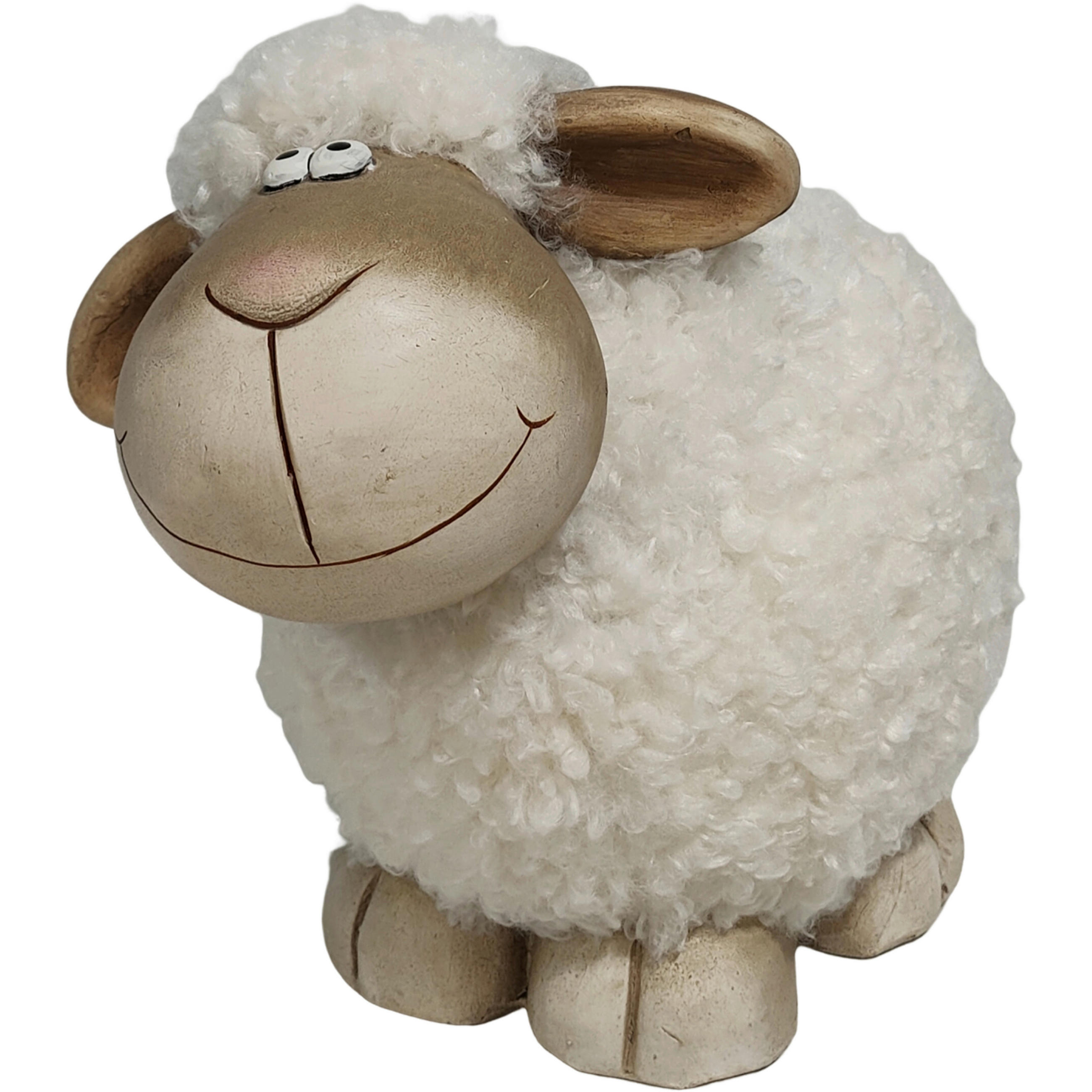 DEKOSCHAF   - Braun/Weiß, LIFESTYLE, Stein (33/21/28cm)