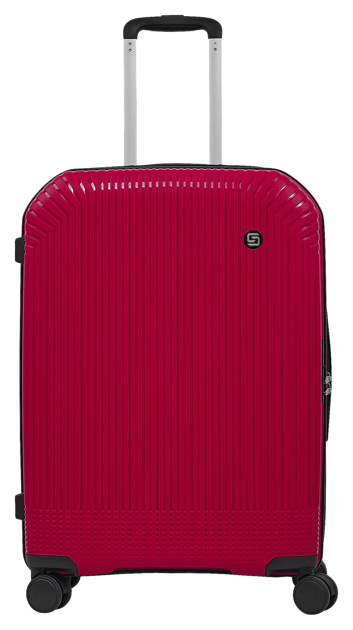 POTOVALNI KOVČEK - temno rdeča, Design, umetna masa (46,5/25/66,5cm)