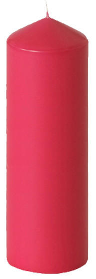 VÁLCOVÁ SVÍČKA - pink, Basics (6,7/20cm) - Steinhart