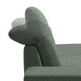 ECKSOFA  in Mikrofaser Dunkelgrün  273/203 cm  - Dunkelgrün/Schwarz, Design, Textil/Metall (273/203cm) - Johann Jakob