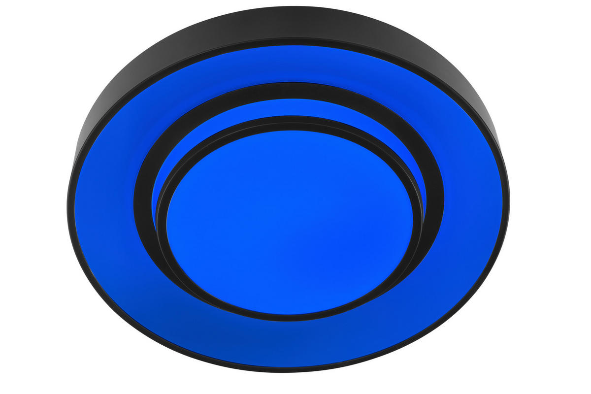 PLAFONIERĂ CU LED - alb/negru, Trend, plastic/metal (48/8,5cm) - Novel