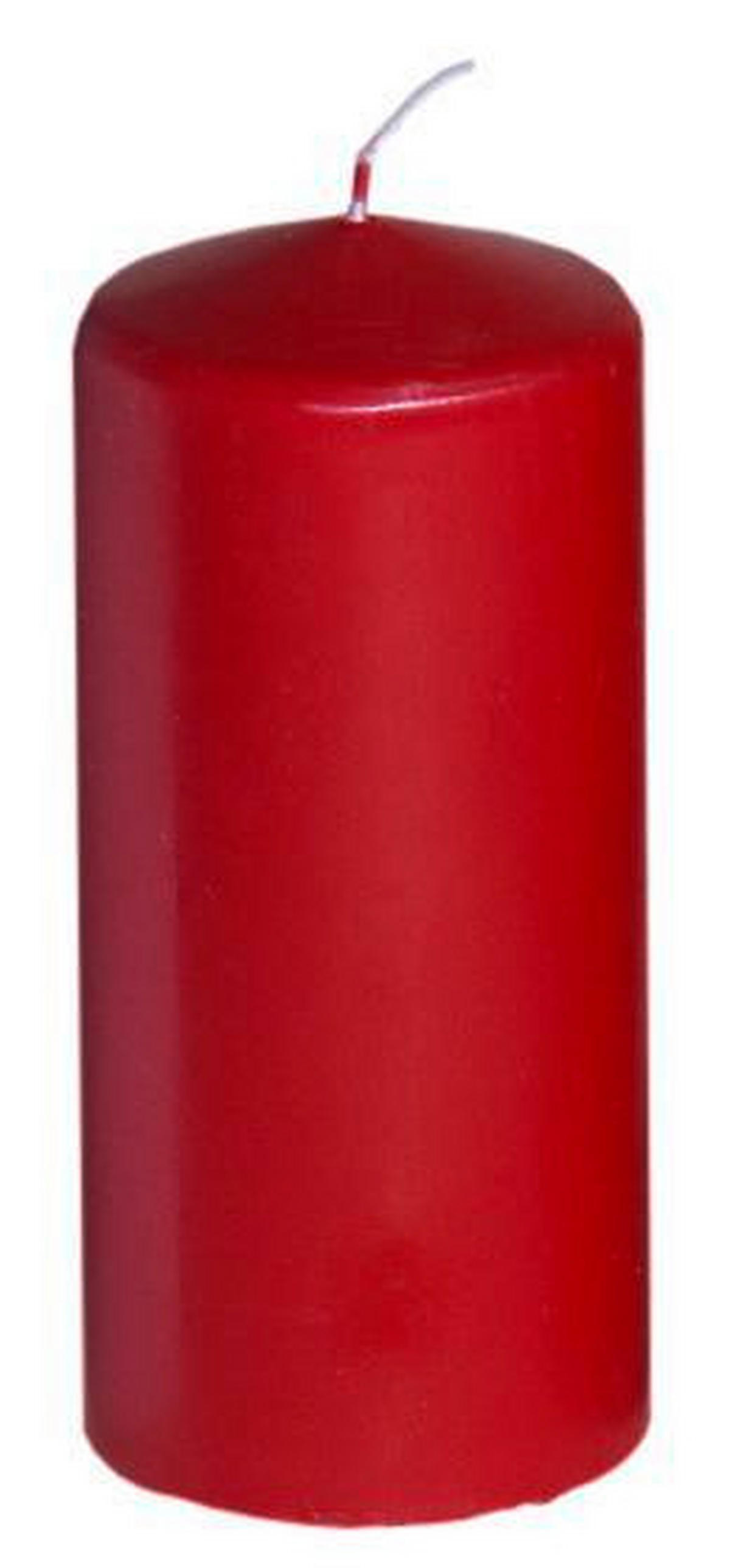 STUMPENKERZE 5,7/13 cm  - Rot, Basics (5,7/13cm)