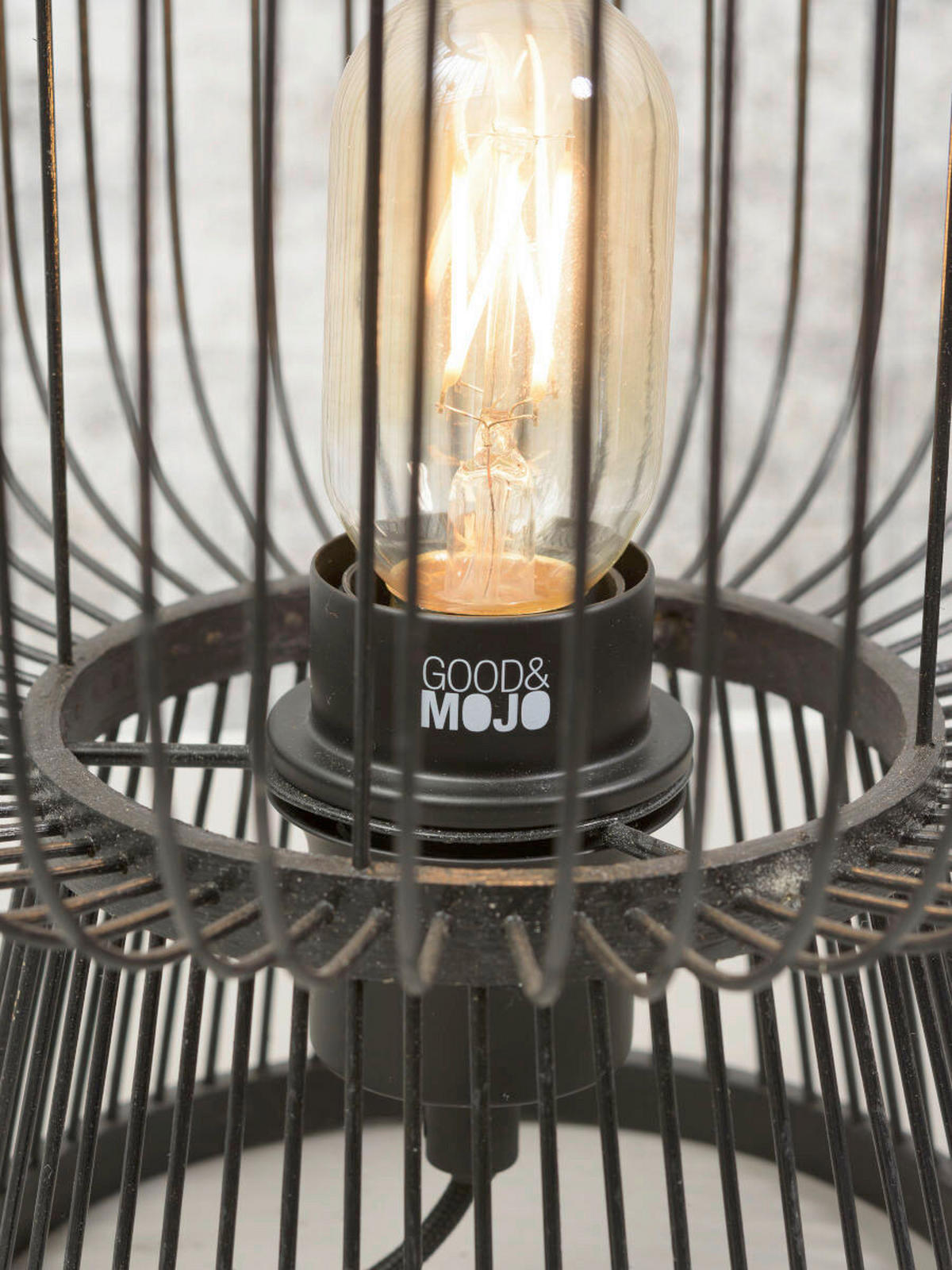 STOLNÍ LAMPA, nástěnný stmívač, 26/30 cm  - černá, Trend (26/30cm) - Good & Mojo