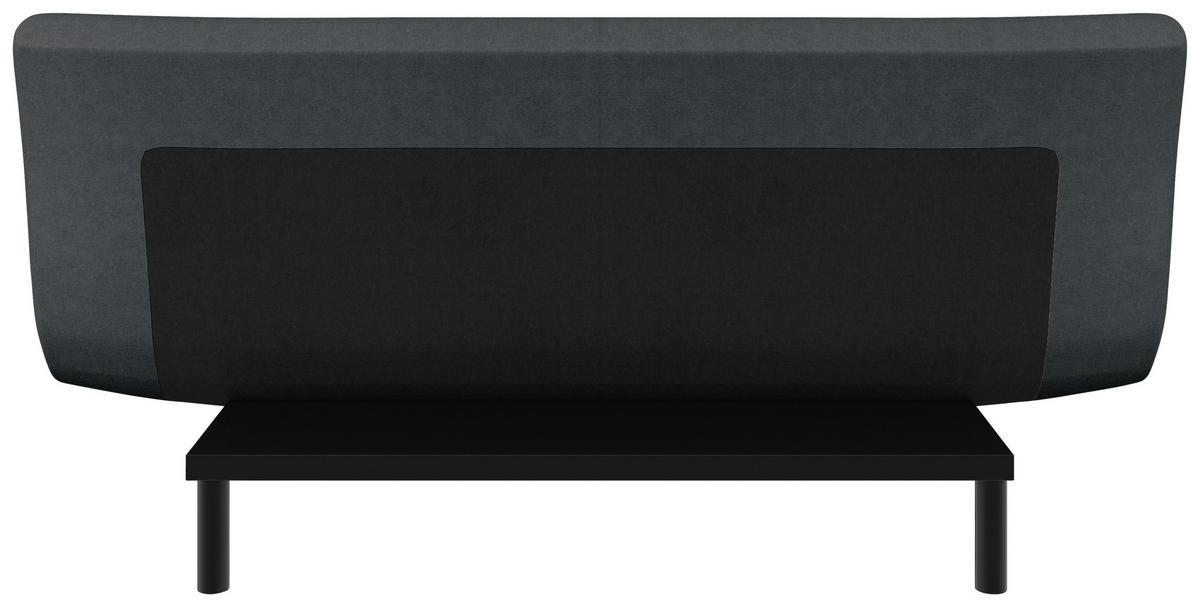 SCHLAFSOFA  in Mikrofaser Grau  - Schwarz/Grau, KONVENTIONELL, Holz/Textil (197/85/92cm) - Carryhome