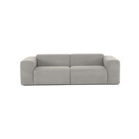 3-SITZER-SOFA Struktur Grau  - Schwarz/Grau, Design, Kunststoff/Textil (266/76/116cm) - MID.YOU