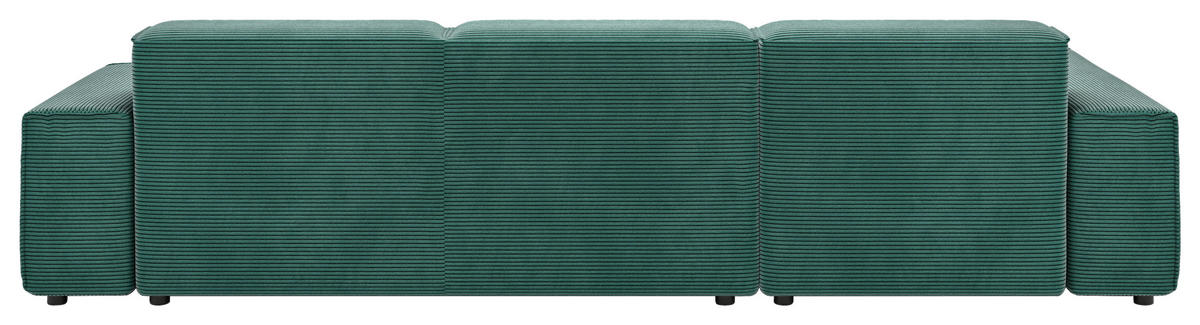 Freisteller von Pure Home Lifestyle ECKSOFA 9125 Dunkelgrün Cord.