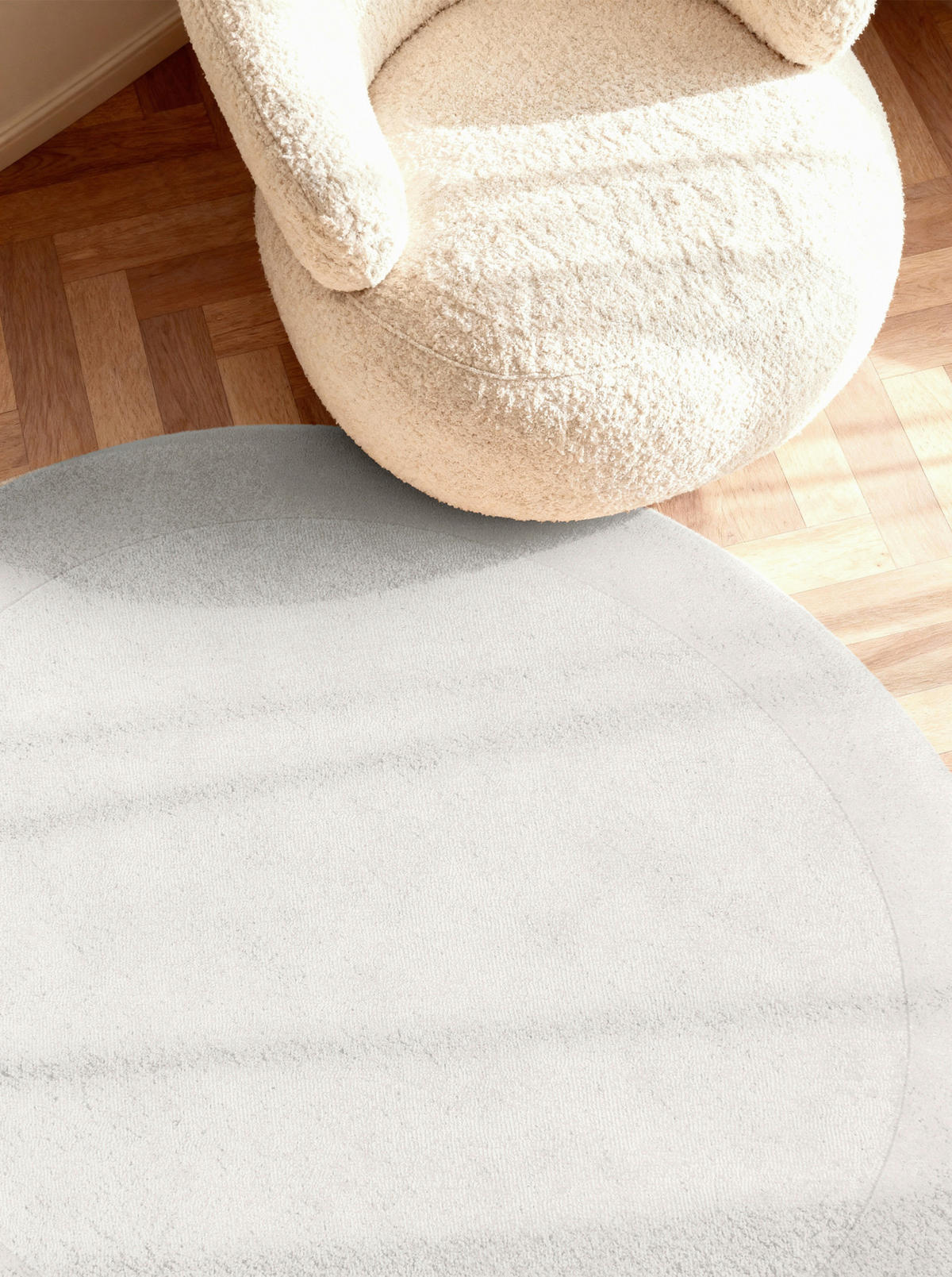 WOLLTEPPICH 150 cm Creme rund  - Creme, Basics, Textil (150cm) - Villeroy & Boch