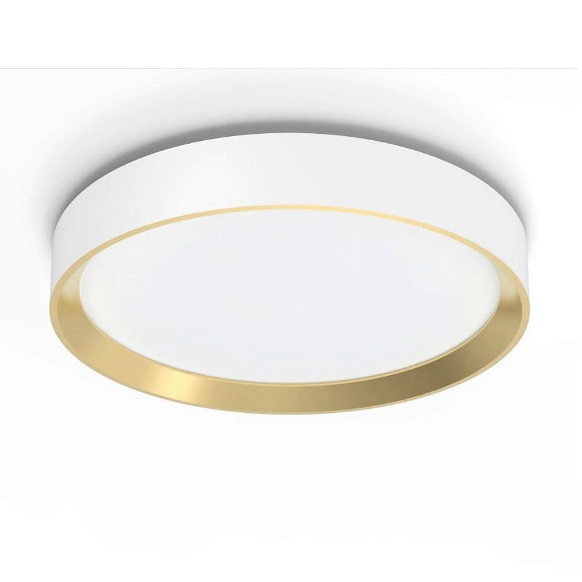 STROPNA LED-SVETILKA  HANNO  2800 lm 4000 K   - bela/barve medenine, Basics, kovina (38.5/38.5/7cm) - Philips