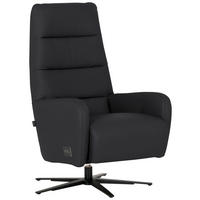 RELAXSESSEL Leder Anthrazit  - Anthrazit/Schwarz, Modern, Leder/Metall (66/110/83cm) - Joop!