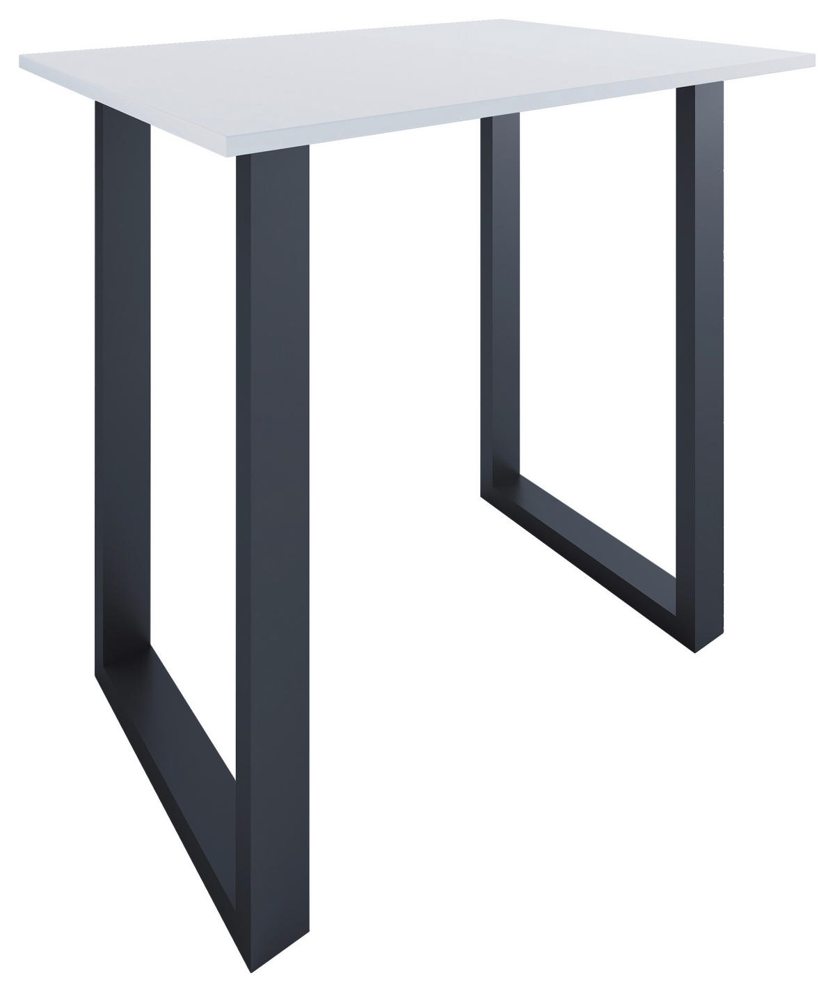 BARBORD i metall, trämaterial  110/80/102 cm  - vit/svart, Klassisk, metall/trämaterial (110/80/102cm)