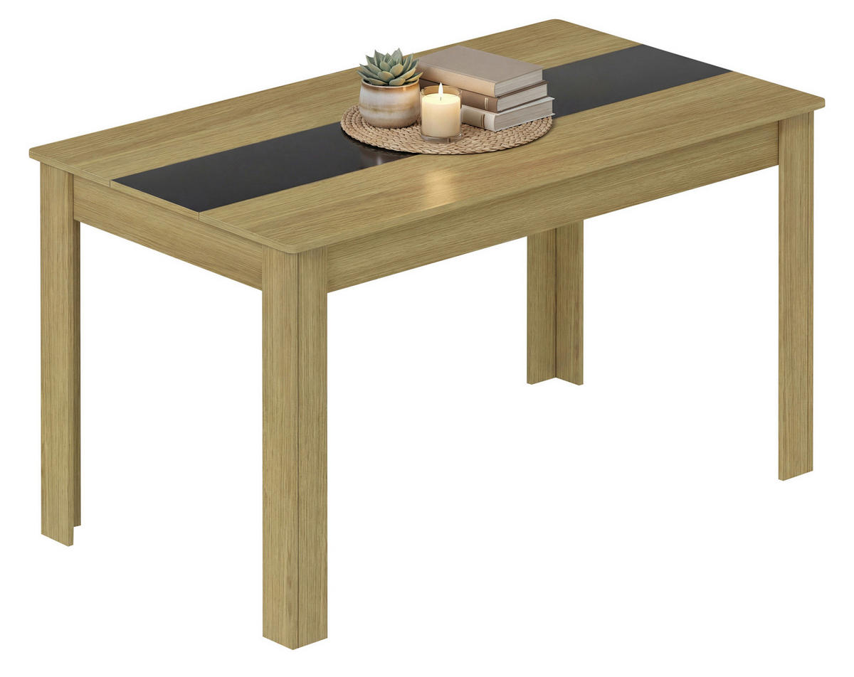 ÉTKEZŐASZTAL - méztölgy színű, Modern, faalapú anyag (140/80/75cm) - MID.YOU