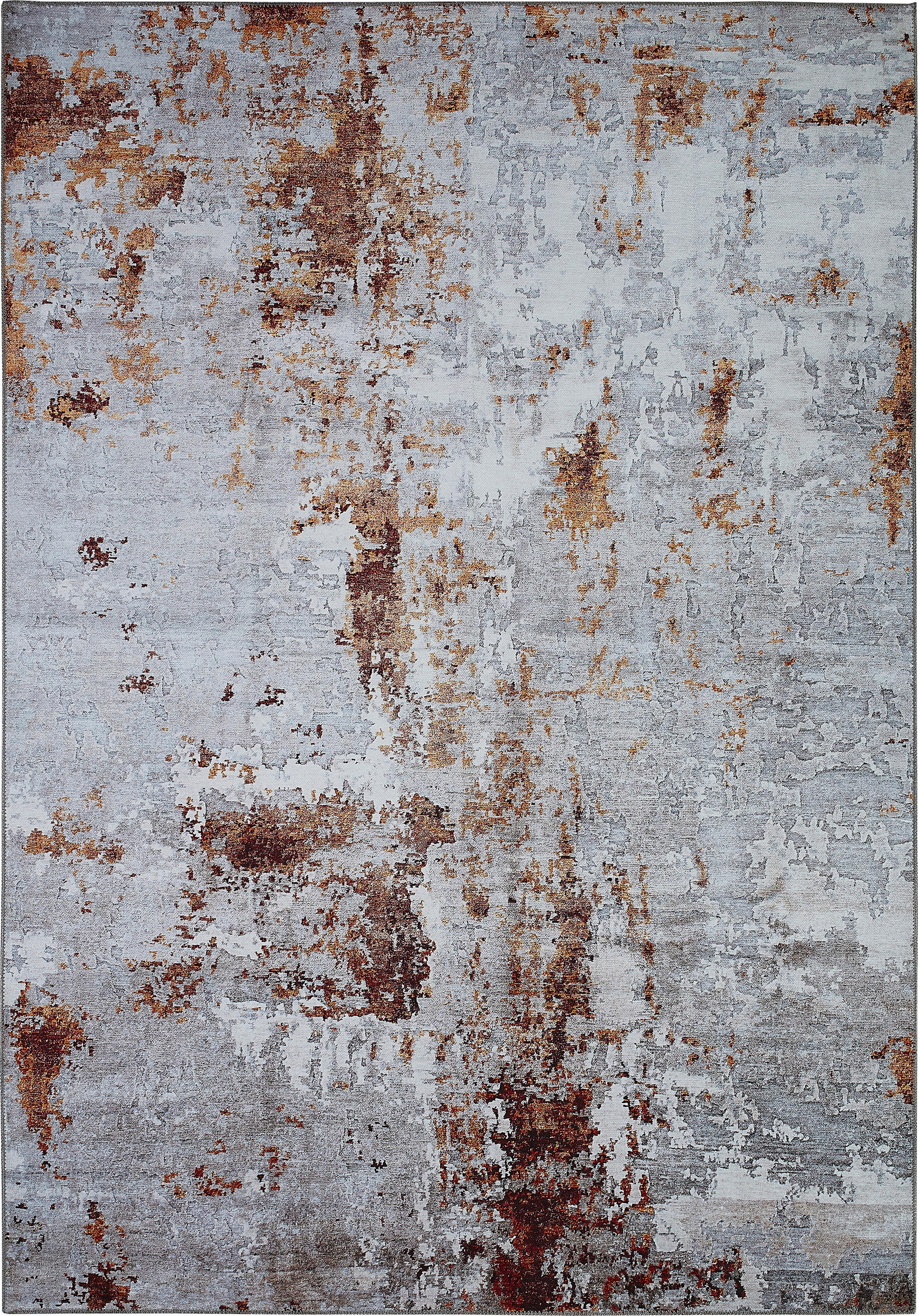 VINTAGE-TEPPICH 120/170 cm Lago Grau, Rostfarben  - Rostfarben/Grau, Design, Textil (120/170cm) - Novel
