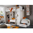 ETAGENBETT - Weiß, KONVENTIONELL, Holzwerkstoff (90/200cm) - Carryhome