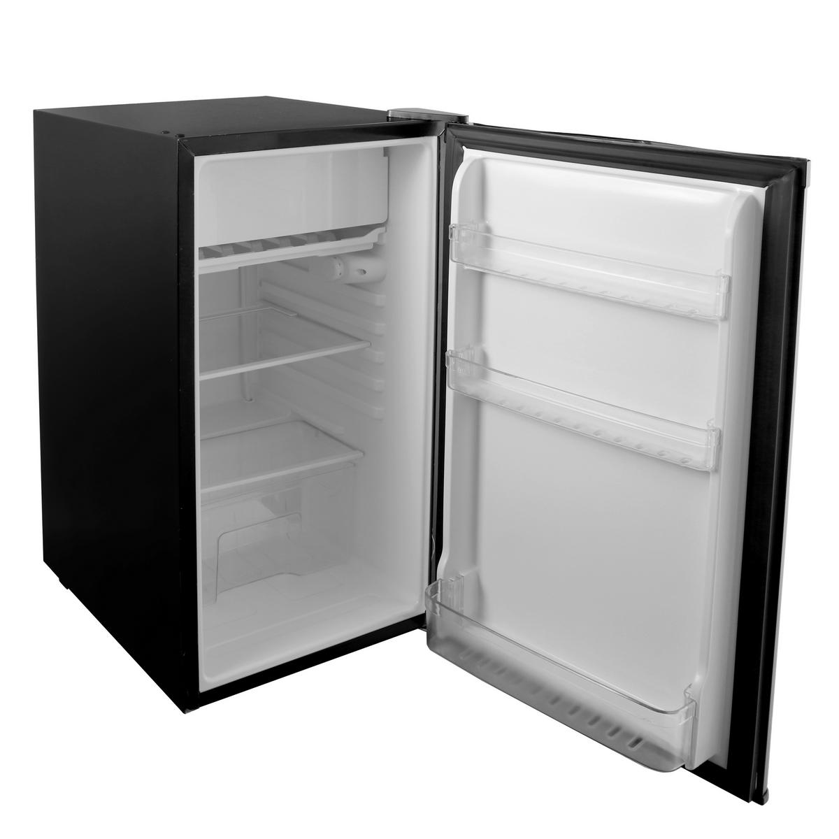KÜHLSCHRANK 52690003/01  - Schwarz, Basics, Glas/Kunststoff (44,5/49/79,2cm) - Atrigo