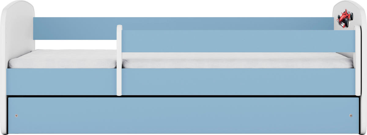 KINDER-/JUNIORBETT - Blau/Birkefarben, MODERN, Holz/Holzwerkstoff (80/160cm) - MID.YOU