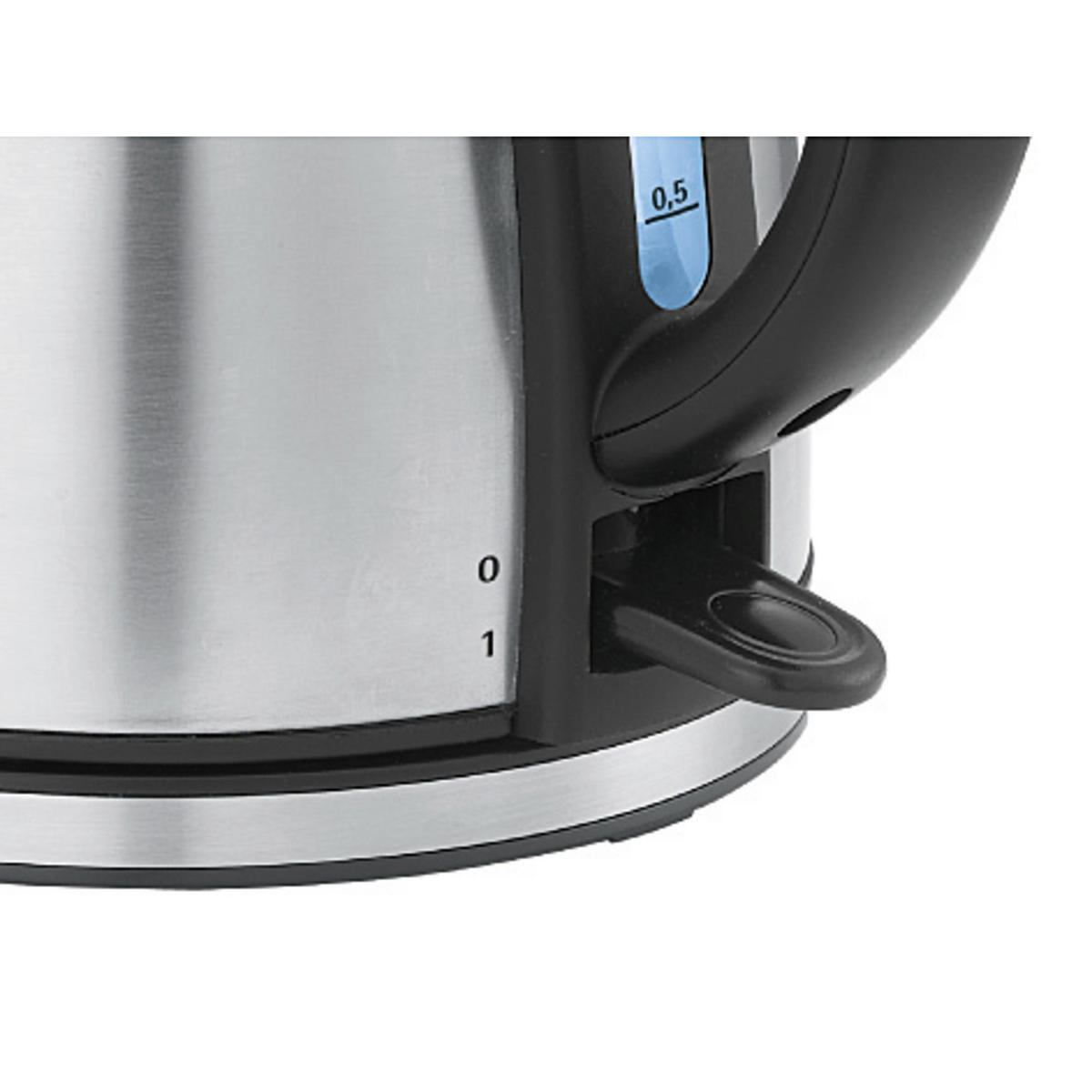 Wasserkocher Stelio Stelio 1,2 L  - Silberfarben/Schwarz, Design, Metall (1,2l) - WMF
