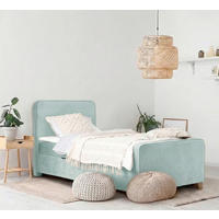 BOXBETT 140/200 cm  in Mintgrün  - Kernbuche/Mintgrün, MODERN, Holz/Textil (140/200cm) - MID.YOU