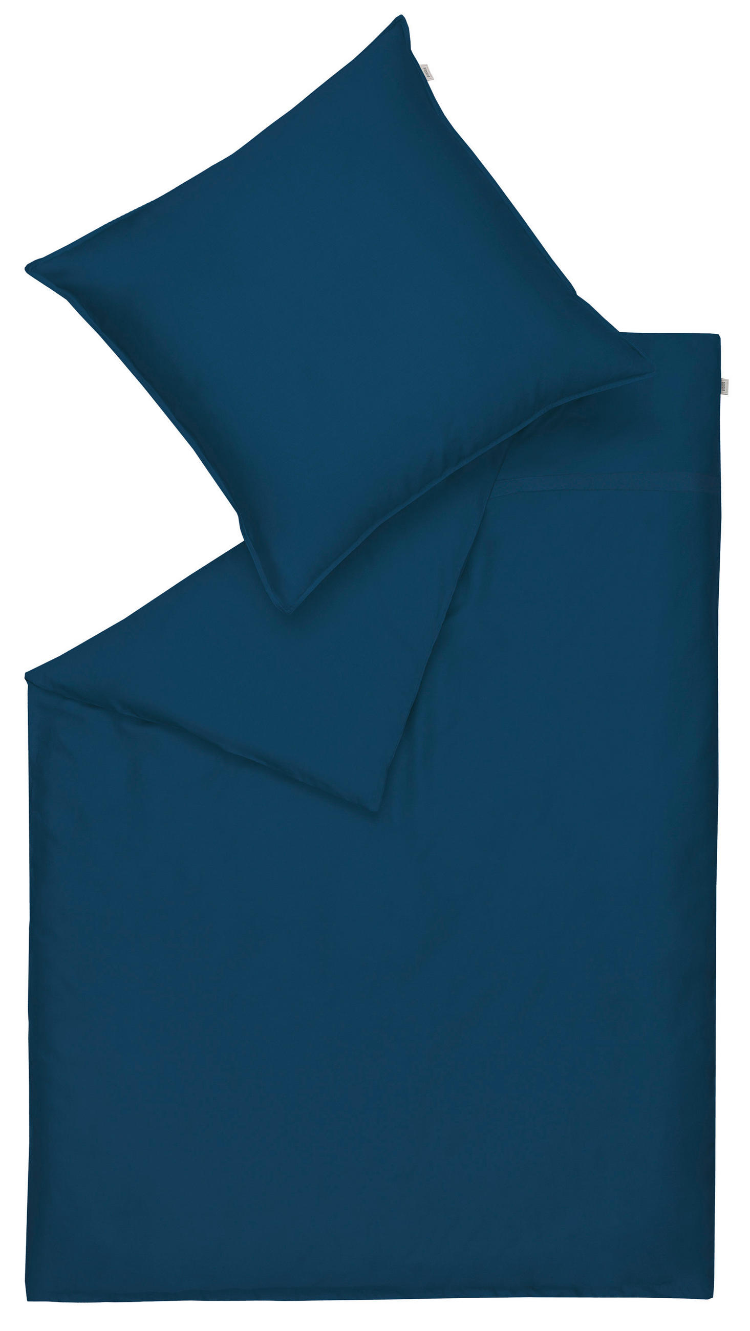 WENDEBETTWÄSCHE SW-PURE Satin 200/200 cm  - Dunkelblau, Basics, Textil (200/200cm) - Schöner Wohnen