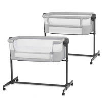 BEISTELLBETT Neste Up 2  - Hellgrau, Basics (98/68-79/51-60.5cm) - kinderkraft