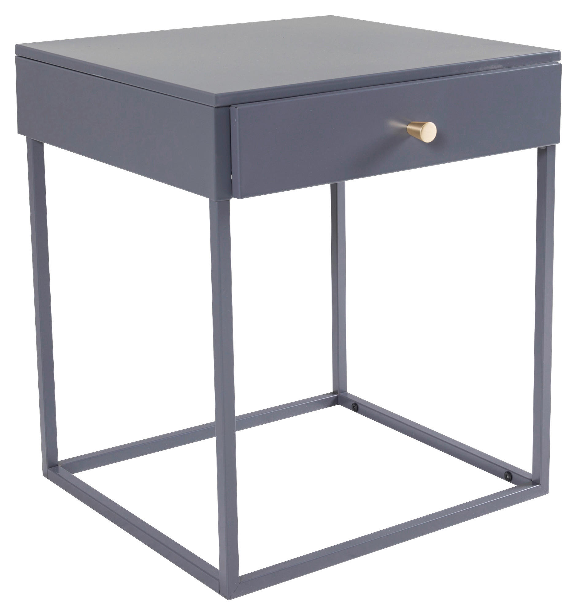 NACHTTISCH 41/50/43 cm  - Hellgrau, Design, Metall (41/50/43cm) - Livetastic