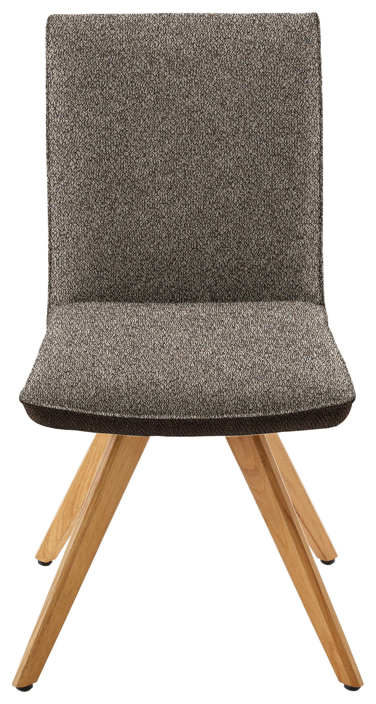 STUHL  in Flachgewebe  - Hellbraun/Eichefarben, Design, Holz/Textil (48/91/63cm) - Koinor