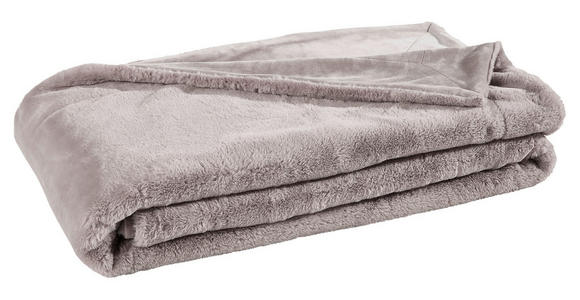 FELLDECKE YUKON 150/200 cm  - Taupe, Design, Textil (150/200cm) - Novel
