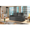 SCHLAFSOFA in Samt Grau  - Schwarz/Grau, Design, Kunststoff/Textil (150/90/90cm) - MID.YOU