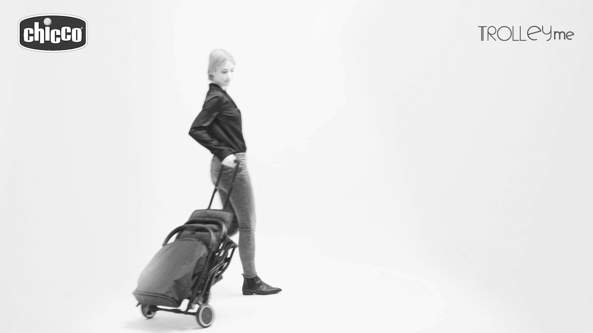 Thumbnail - Chicco Buggy Trolleyme, Grau, Metall, 49.5x103x84 cm, Einhand-Faltmechanismus, Baby on Tour, Kinderwagen, Buggys