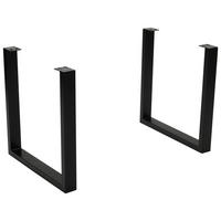 TISCHGESTELL 80/4/73 cm  Metall Schwarz  - Schwarz, Design, Metall (80/4/73cm) - Landscape