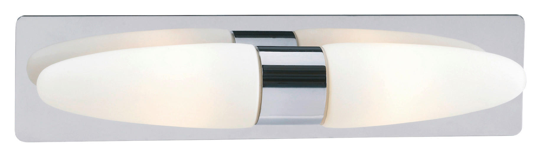 WANDLEUCHTE BULLET 37/11.5/9 cm   - Chromfarben/Weiß, Basics (37/11.5/9cm) - Markslöjd