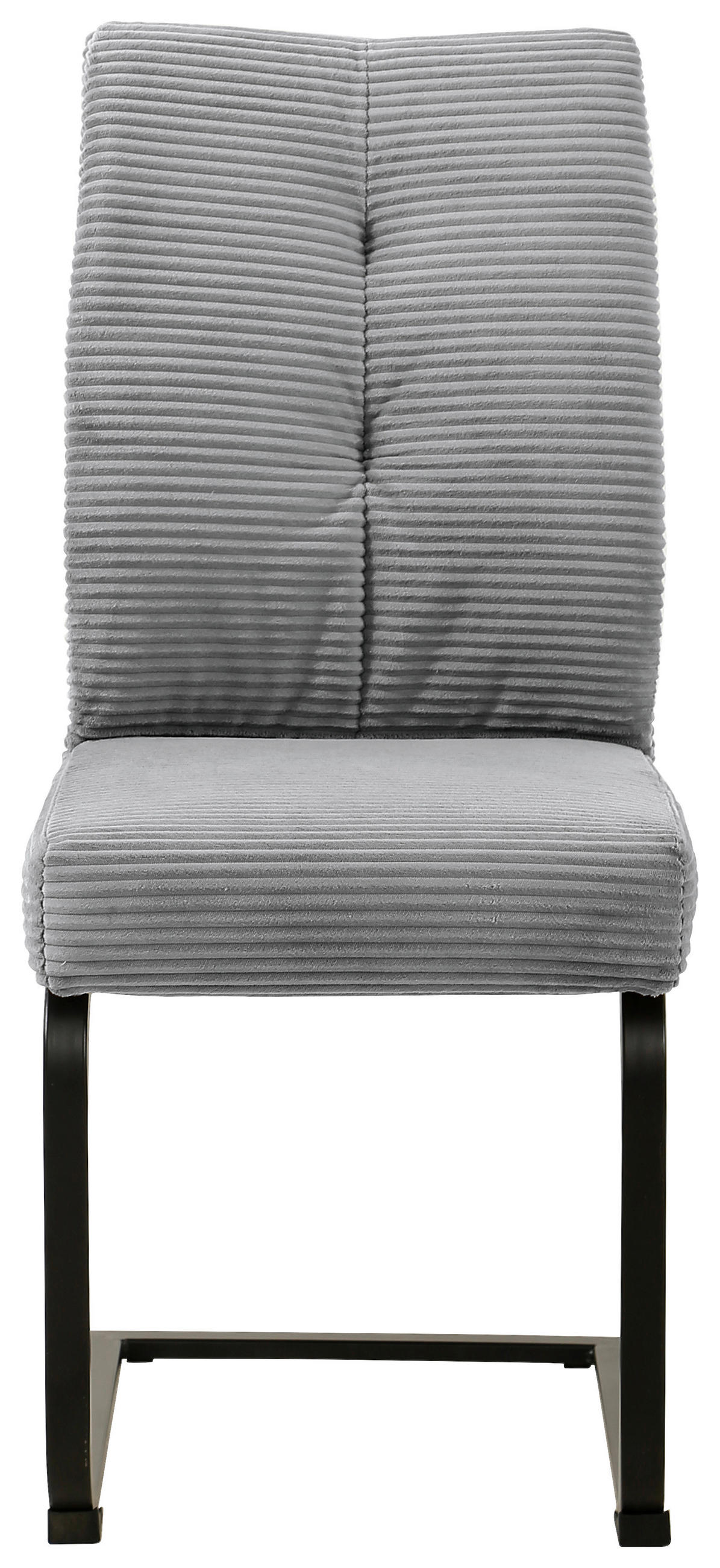 SCHWINGSTUHL  in Eisen Cord  - Schwarz/Grau, Design, Textil/Metall (44/99/62cm) - Carryhome