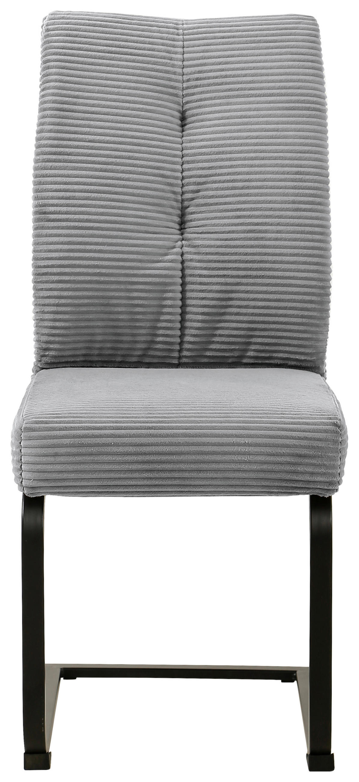 SCHWINGSTUHL  in Eisen Cord  - Schwarz/Grau, Design, Textil/Metall (44/99/62cm) - Carryhome