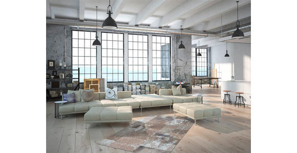 FLACHWEBETEPPICH 75/140 cm Silberfarben  - Silberfarben, Design, Leder/Textil (75/140cm) - Novel