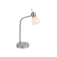 STONA LAMPA - boja nerđajućeg čelika, Osnovno, staklo/metal (25/25/47cm)