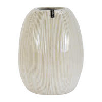 VÁZA, keramika, 27,5 cm - biela, Basics, keramika (27.5/21.5/21.5cm)