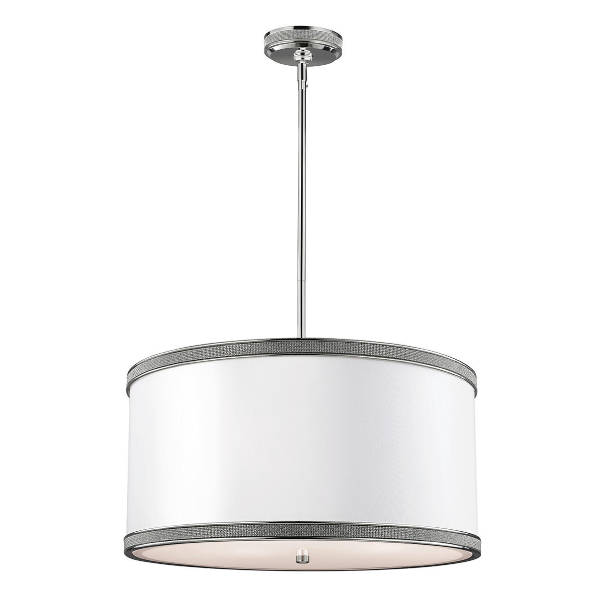 HÄNGELEUCHTE 50.8/47.8 cm    - Nickelfarben, Konventionell, Glas/Metall (50.8/47.8cm) - Elstead Lighting