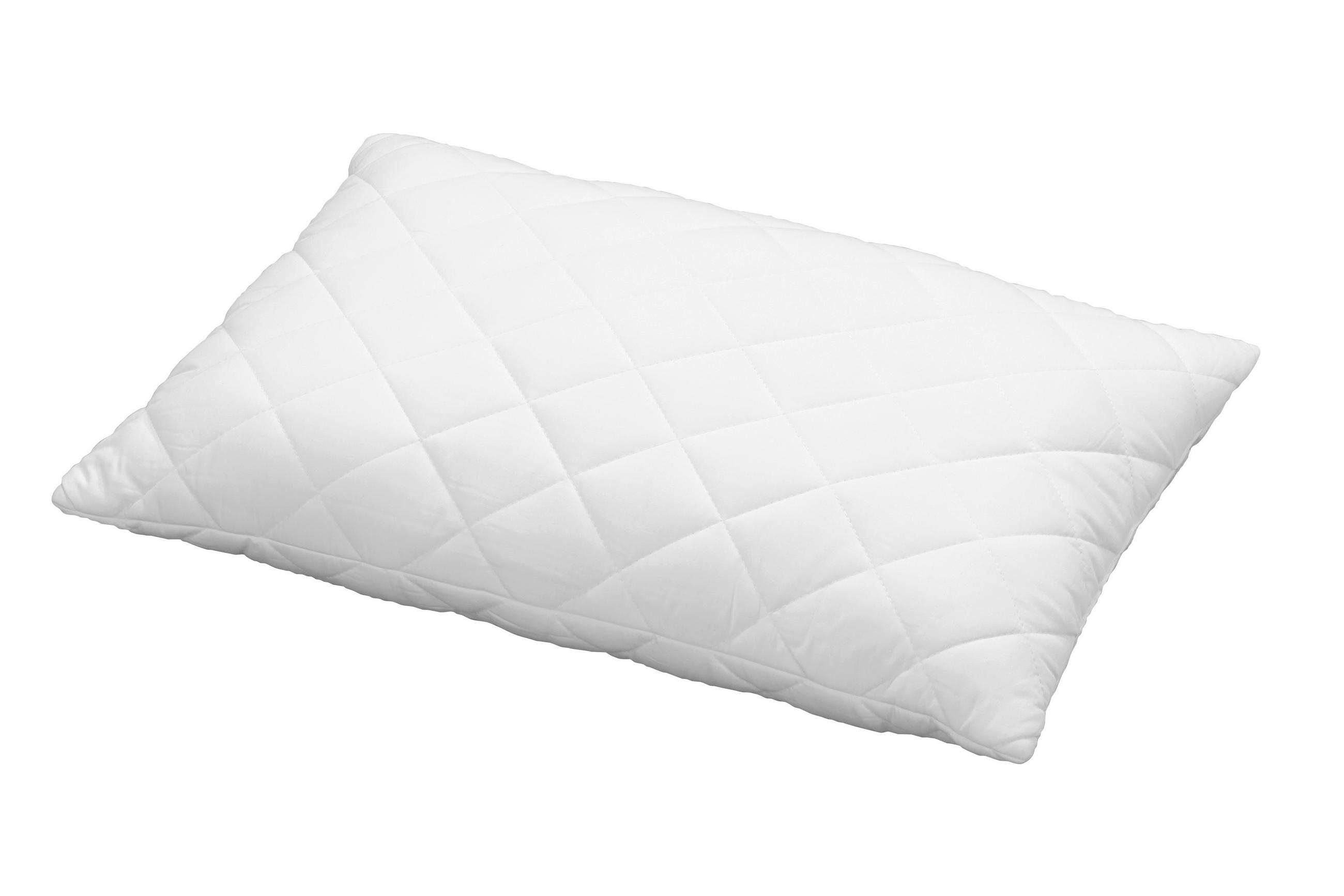KOPFKISSEN 50/70 cm VERANO SILK Faserbällchen  - Weiss, Basics, Textil (50/70cm) - Billerbeck