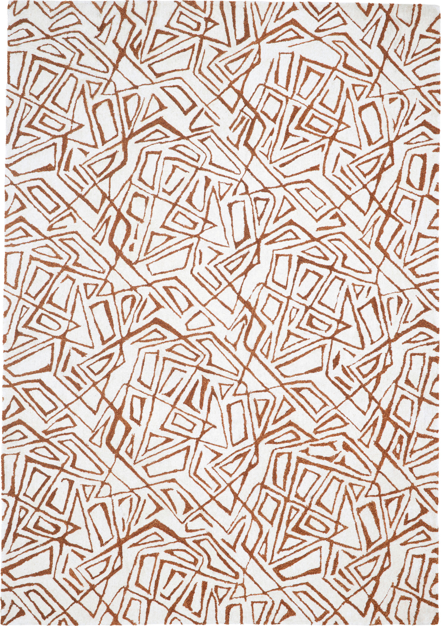 Covor Din Lână - ruginiu, Trend, textil (130/190cm) - Novel