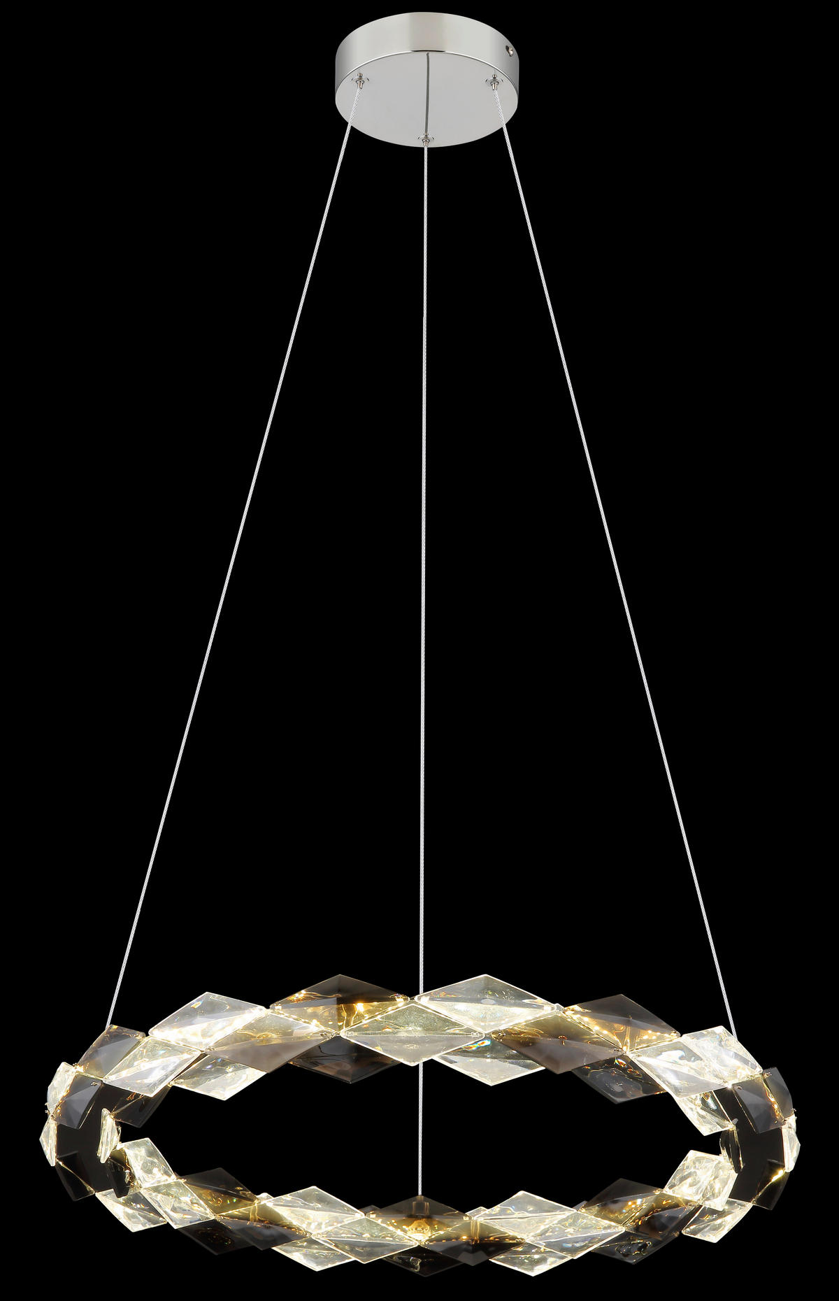 LED-HÄNGLAMPA 55/130 cm  - klar, Design, metall/plast (55/130cm) - Globo