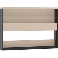 WANDREGAL Schwarz, Beige  - Beige/Schwarz, MODERN, Holzwerkstoff (92/63/10cm) - Voleo
