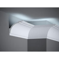 ZIDNA DEKORACIJA     240/12,2/10,8 cm      - bijela, Basics, plastika (240/12,2/10,8cm)