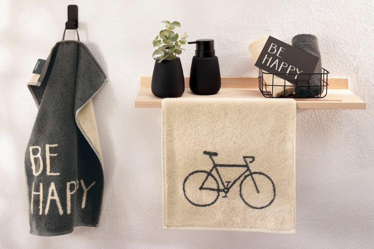 BRISAČA Postcards Towels Edition  modra, bež 30/50 cm  - modra/bež, Konvencionalno, tekstil (30/50cm) - Cawoe