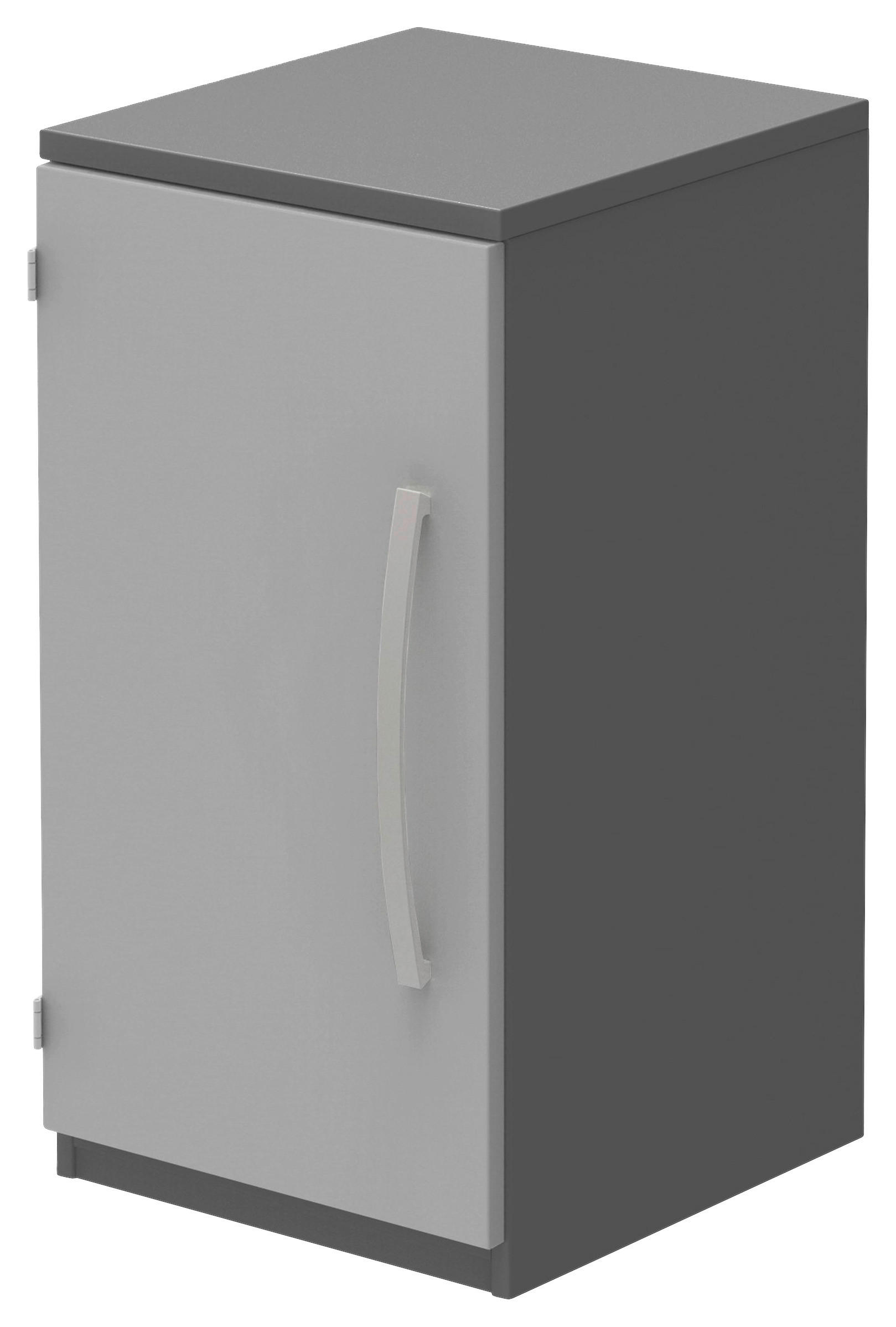 AKTENSCHRANK Anthrazit, Hellgrau  - Anthrazit/Hellgrau, KONVENTIONELL, Holzwerkstoff (40/76,5/43cm) - Moderano